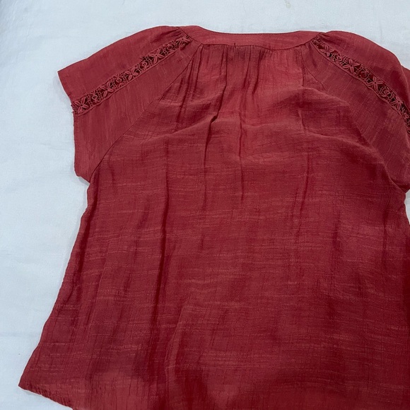 LDLA Rust Embroidered Women's Blouse - Picture 3 of 3